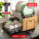 [LEVE 2, PAGUE 1] Escorredor de Aço Inox Multifuncional + BRINDE: Kit de Utensílios de Cozinha